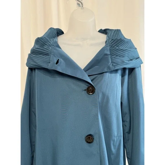 Gallery NWT Teal Women's All Seasons Button Jacket Removable Liner & Hood PS - Picture 2 of 16